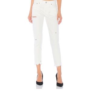 Moussy Vintage Kelley Tapered Jean in White